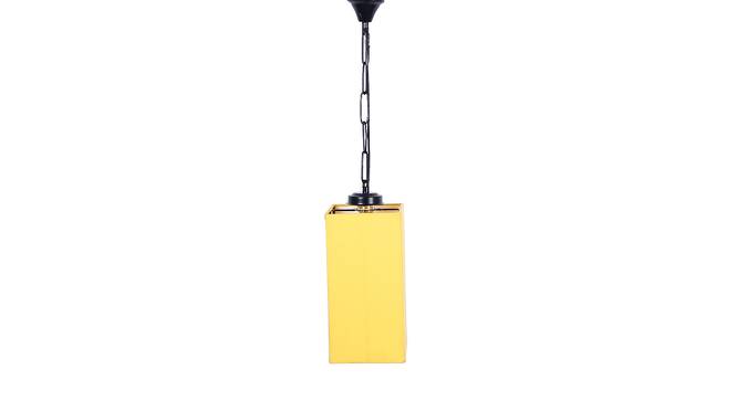 Mohamed Yellow  Fabric  Hanging Light (Yellow) by Urban Ladder - Design 1 Side View - 612677
