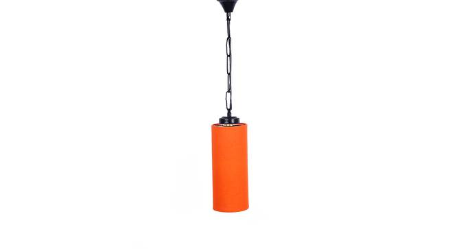 Chandler Orange  Fabric  Hanging Light (Orange) by Urban Ladder - Design 1 Side View - 612680