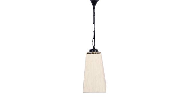 Hezekiah Off-White  Fabric  Hanging Light (Off White) by Urban Ladder - Design 1 Side View - 612686