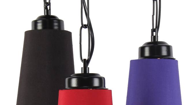 Alessandro Multicolor Fabric Cluster Hanging Light (Multicolor) by Urban Ladder - Design 1 Side View - 612698