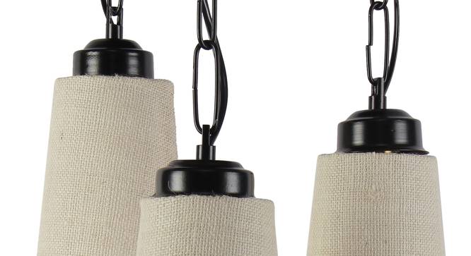 Ahmed White Natural Fiber Cluster Hanging Light (White) by Urban Ladder - Design 1 Side View - 612700