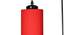 Peyton Red Fabric Cluster Hanging Light (Red) by Urban Ladder - Design 1 Side View - 612729