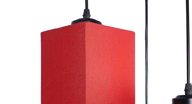 Alijah Red Fabric Cluster Hanging Light (Red) by Urban Ladder - Design 1 Side View - 612738