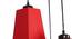 Baylor Red Fabric Cluster Hanging Light (Red) by Urban Ladder - Design 1 Side View - 612747