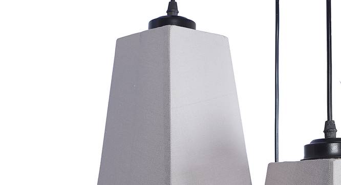 Allen Grey Fabric Cluster Hanging Light (Grey) by Urban Ladder - Design 1 Side View - 612748