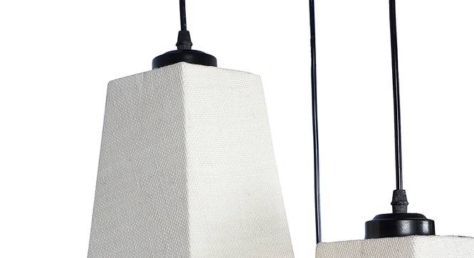 Archie White Natural Fiber Cluster Hanging Light (White) by Urban Ladder - Design 1 Side View - 612750