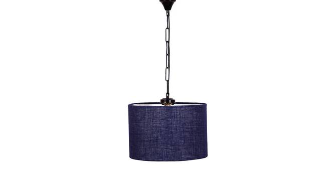 Drake Blue Natural Fiber  Hanging Light (Blue) by Urban Ladder - Design 1 Side View - 612758