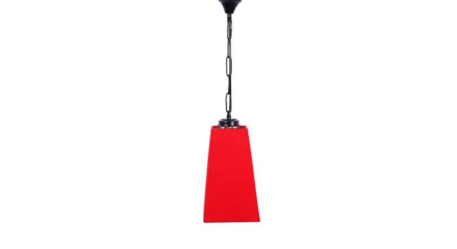 Arturo Red Fabric  Hanging Light (Red) by Urban Ladder - Design 1 Side View - 612781