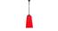 Arturo Red Fabric  Hanging Light (Red) by Urban Ladder - Design 1 Side View - 612781