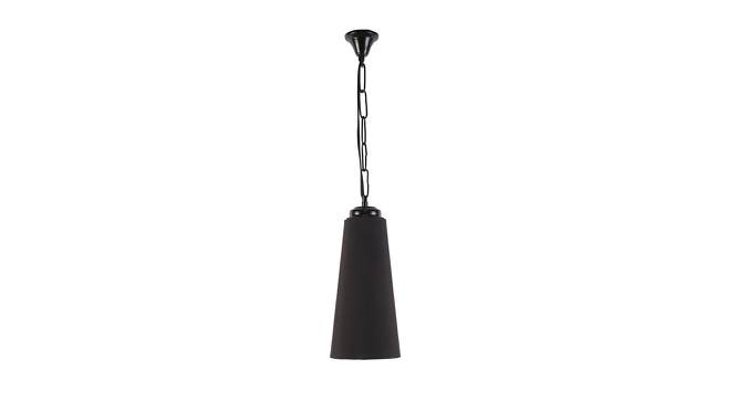 Axton Black Fabric  Hanging Light (Black) by Urban Ladder - Design 1 Side View - 612787