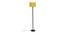 Krew Yellow Fabric Shade Floor Lamp with Black  Iron Base (Yellow) by Urban Ladder - Design 1 Side View - 612794