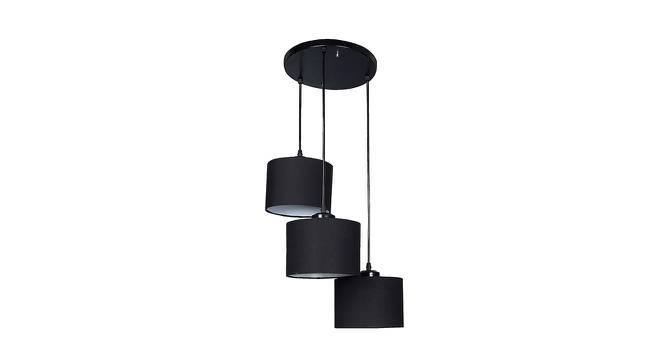 Winston Black Fabric Cluster Hanging Light (Black) by Urban Ladder - Front View Design 1 - 612797