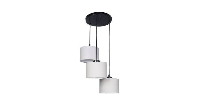 Luciano Grey Fabric Cluster Hanging Light (Grey) by Urban Ladder - Front View Design 1 - 612800