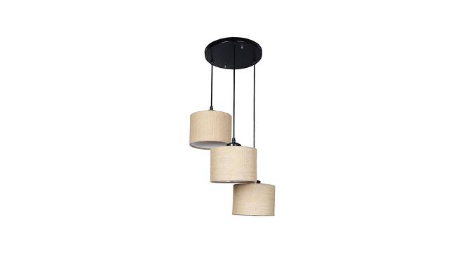 Franklin Beige Natural Fiber Cluster Hanging Light (Beige) by Urban Ladder - Front View Design 1 - 612802