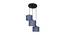 Johnathan Blue Natural Fiber Cluster Hanging Light (Blue) by Urban Ladder - Front View Design 1 - 612804