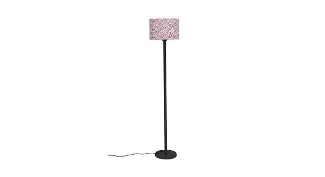 Cayson Multicolor Fabric Shade Floor Lamp with Black  Iron Base (Multicolor) by Urban Ladder - Design 1 Side View - 612805