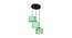 Rhys Green Natural Fiber Cluster Hanging Light (Green) by Urban Ladder - Front View Design 1 - 612806