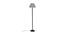 Jagger Grey Fabric Shade Floor Lamp with Black  Iron Base (Grey) by Urban Ladder - Design 1 Side View - 612816