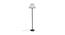 Carmelo Multicolor Fabric Shade Floor Lamp with Black  Iron Base (Multicolor) by Urban Ladder - Design 1 Side View - 612817