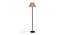 Harry Beige Natural Fiber Shade Floor Lamp with Black  Iron Base (Beige) by Urban Ladder - Design 1 Side View - 612819