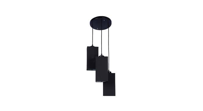 Kolton Black Fabric Cluster Hanging Light (Black) by Urban Ladder - Front View Design 1 - 612820