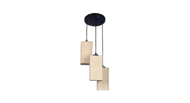 Reed Beige Natural Fiber Cluster Hanging Light (Beige) by Urban Ladder - Front View Design 1 - 612822