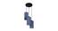 Kaison Blue Natural Fiber Cluster Hanging Light (Blue) by Urban Ladder - Front View Design 1 - 612825