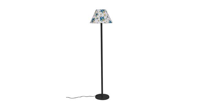 Jedidiah Multicolor Fabric Shade Floor Lamp with Black  Iron Base (Multicolor) by Urban Ladder - Design 1 Side View - 612826