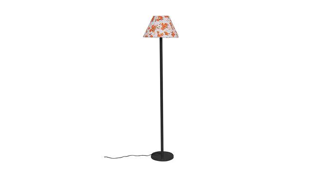 Jimmy Multicolor Fabric Shade Floor Lamp with Black  Iron Base (Multicolor) by Urban Ladder - Design 1 Side View - 612827