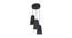 Ford Black Fabric Cluster Hanging Light (Black) by Urban Ladder - Front View Design 1 - 612828