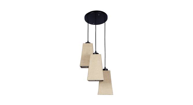 Ruben Beige Natural Fiber Cluster Hanging Light (Beige) by Urban Ladder - Front View Design 1 - 612830