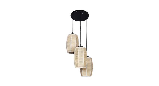 Leland Beige Bamboo Cluster Hanging Light (Beige) by Urban Ladder - Front View Design 1 - 612832