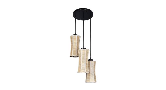 Jase Beige Bamboo Cluster Hanging Light (Beige) by Urban Ladder - Front View Design 1 - 612833