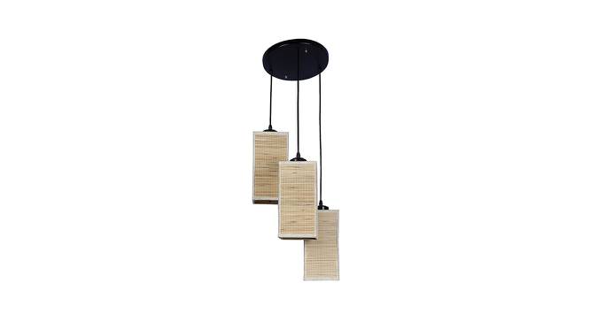 Kasen Beige Bamboo Cluster Hanging Light (Beige) by Urban Ladder - Front View Design 1 - 612835