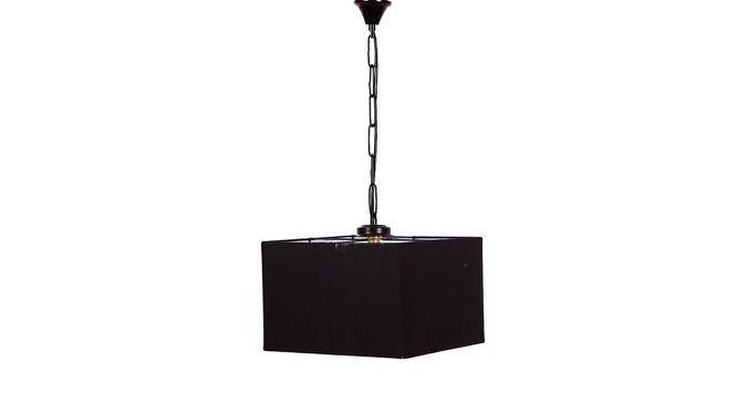 Moshe Black  Fabric  Hanging Light (Black) by Urban Ladder - Front View Design 1 - 612838