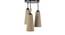 Gustavo Beige  Natural Fiber Cluster Hanging Light (Beige) by Urban Ladder - Front View Design 1 - 612867