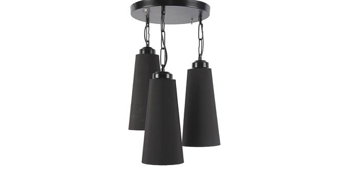 Ander Black Fabric Cluster Hanging Light (Black) by Urban Ladder - Front View Design 1 - 612868