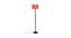 Anakin Orange Fabric Shade Floor Lamp with Black  Iron Base (Orange) by Urban Ladder - Front View Design 1 - 612869