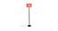 Jefferson Pink Fabric Shade Floor Lamp with Black  Iron Base (Pink) by Urban Ladder - Front View Design 1 - 612872