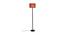 Yosef Maroon Fabric Shade Floor Lamp with Black  Iron Base (Maroon) by Urban Ladder - Front View Design 1 - 612873