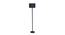 Bruno Blue Natural Fiber Shade Floor Lamp with Black  Iron Base (Blue) by Urban Ladder - Front View Design 1 - 612874