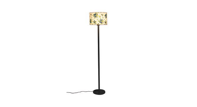 Korbin Multicolor Fabric Shade Floor Lamp with Black  Iron Base (Multicolor) by Urban Ladder - Front View Design 1 - 612875