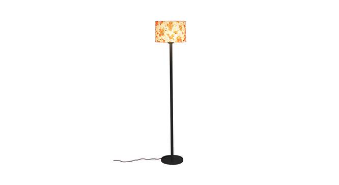 Augustine Multicolor Fabric Shade Floor Lamp with Black  Iron Base (Multicolor) by Urban Ladder - Front View Design 1 - 612876