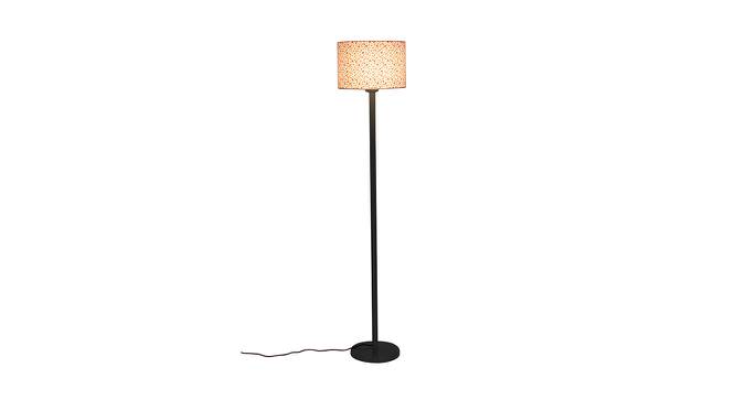 Cayson Multicolor Fabric Shade Floor Lamp with Black  Iron Base (Multicolor) by Urban Ladder - Front View Design 1 - 612877