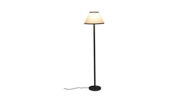 Carmelo Multicolor Fabric Shade Floor Lamp with Black  Iron Base (Multicolor) by Urban Ladder - Front View Design 1 - 612884