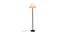 Lochlan Multicolor Fabric Shade Floor Lamp with Black  Iron Base (Multicolor) by Urban Ladder - Front View Design 1 - 612892