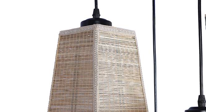 Gage Beige Bamboo Cluster Hanging Light (Beige) by Urban Ladder - Design 1 Side View - 612899