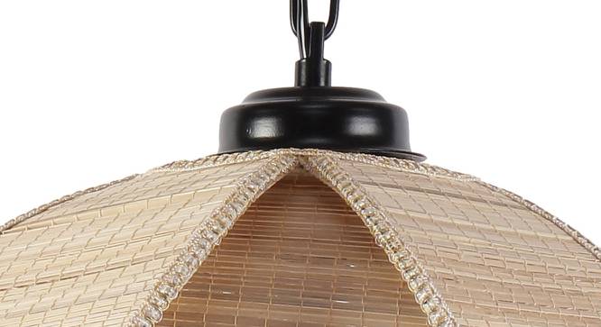 Sincere Beige  Bamboo  Hanging Light (Beige) by Urban Ladder - Design 1 Side View - 612908