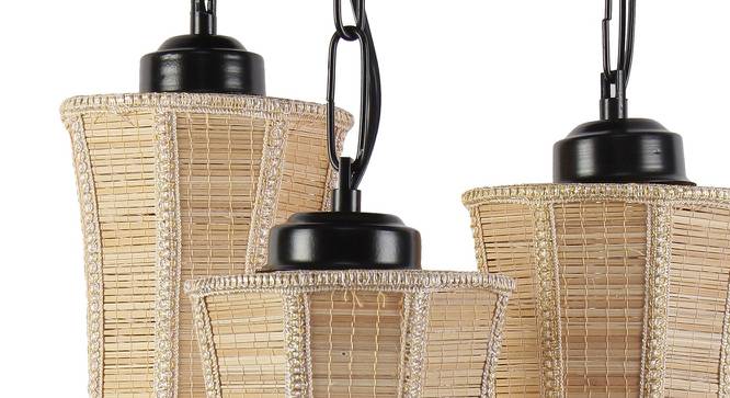 Shiloh Beige  Bamboo Cluster Hanging Light (Beige) by Urban Ladder - Design 1 Side View - 612913
