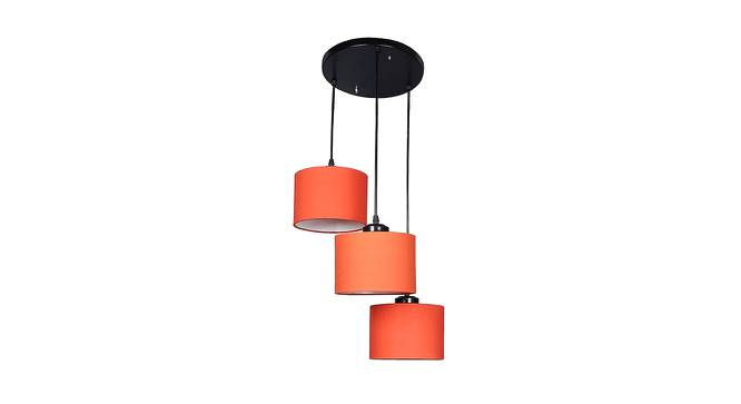 Finnegan Orange Fabric Cluster Hanging Light (Orange) by Urban Ladder - Front View Design 1 - 612917